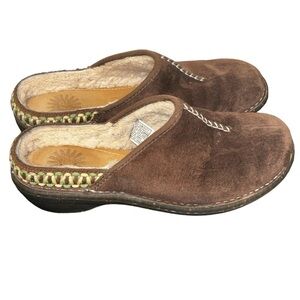 UGG Kohala chocolate brown suede clog slip on shoes